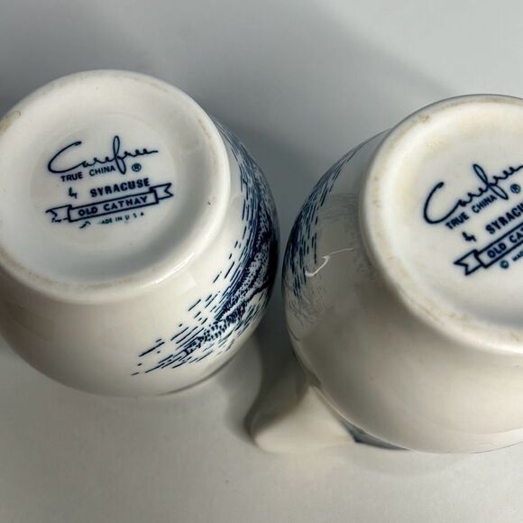 Syracuse China Carefree Old Cathay Sugar Bowl and Creamer Set - Picture 4 of 7